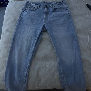 Zara woman mid rise straight denim
